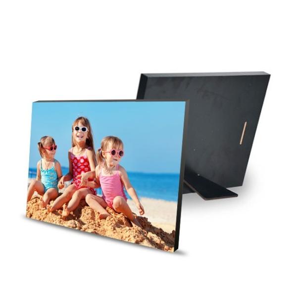 Wood photo frame with support 20x15 cm