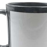 Tazas negras con recuadro blanco (outlet)