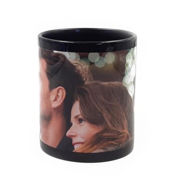 Tazas negras con recuadro blanco (outlet)