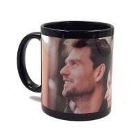 Tazas negras con recuadro blanco (outlet)