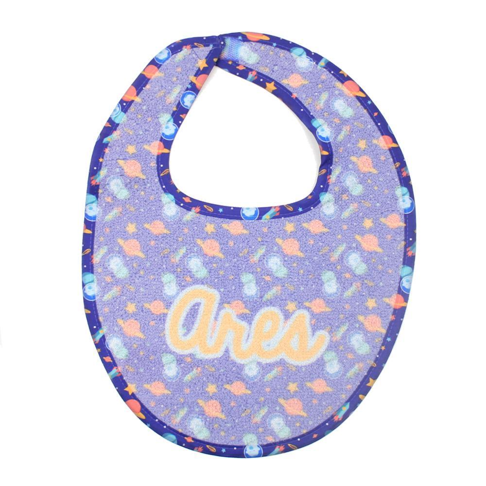 Baby bib with velcro