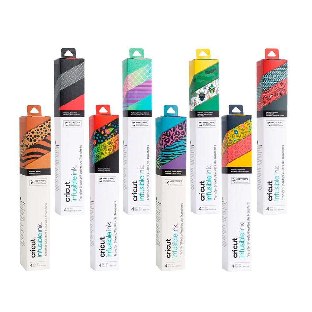 Feuilles de transfert Cricut Infusible Ink 30,5 x 30,5 cm (4 papiers