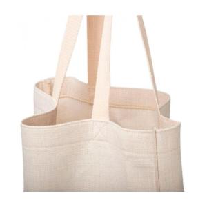 Linen like tote bag handbag 2