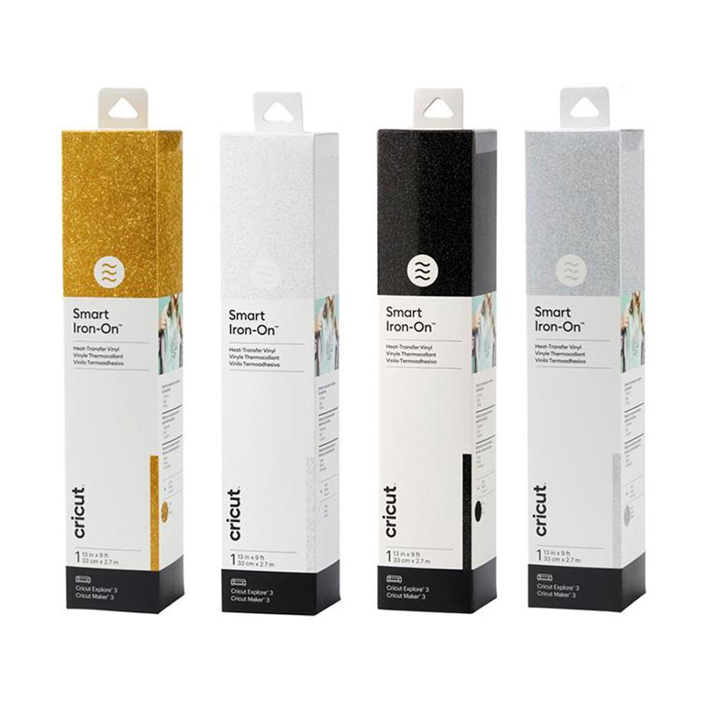 Vinyle textile Glitter, Smart IronOn Cricut 33 cm x 2,7 m