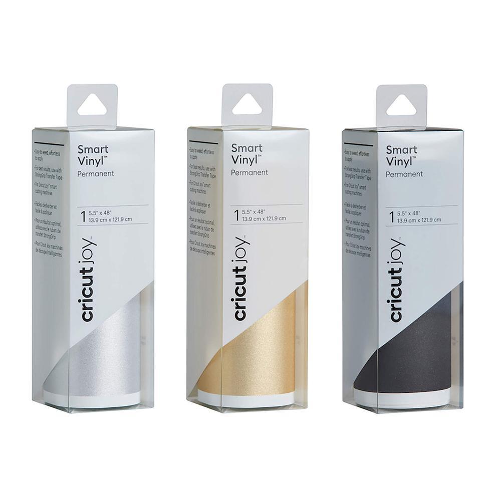 Vinilo adhesivo Permanente metálico, Premium Vinyl Cricut 30,5 x 122 cm