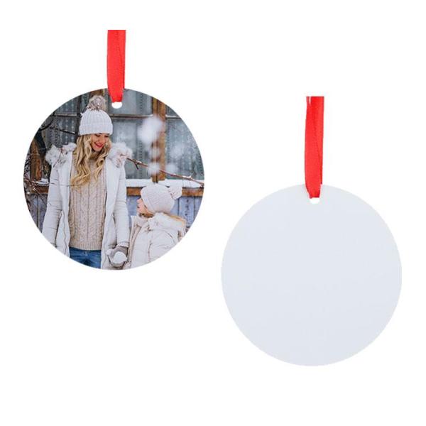 Round Christmas ornaments HPP (2 sides) for sublimation