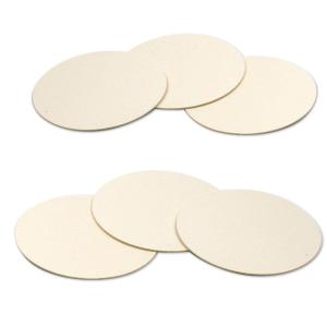 Round cardboard coasters - Pack of 6 pieces for sublimation