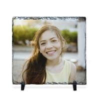 Portafotos pizarra cuadrado 14 x 14 cm