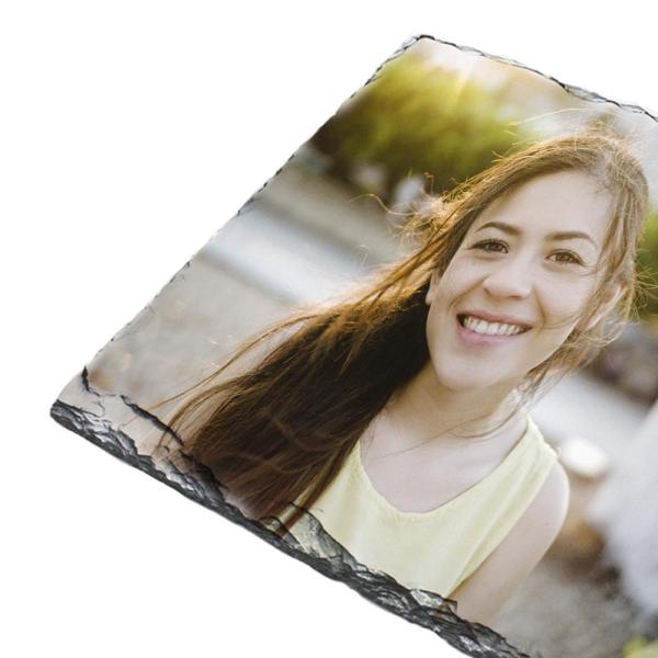 Portafotos pizarra cuadrado 14 x 14 cm