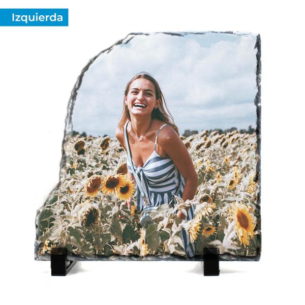 Square rock slate photo frame 20 x 20 cm for sublimation