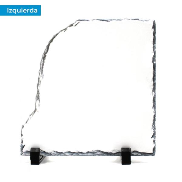 Square rock slate photo frame 20 x 20 cm for sublimation