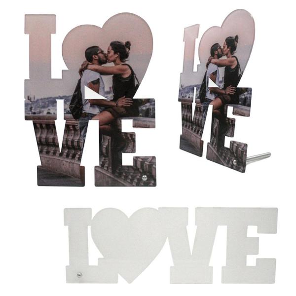 Acrylic photo frame Love for sublimation