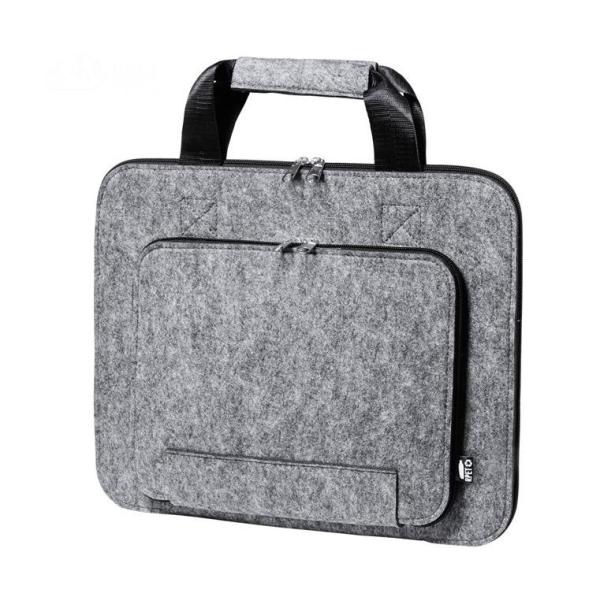 Portadocumentos con asa de fieltro reciclado