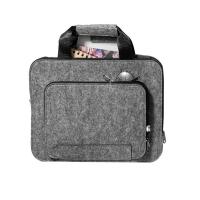 Portadocumentos con asa de fieltro reciclado