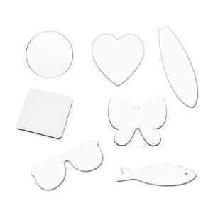 Iman de madera varias formas para sublimacion