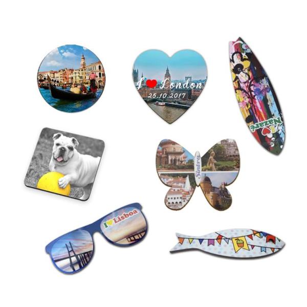 Bois personnalisable dans divers aimant formes pour sublimation