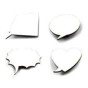 Imanes de madera con pinza (pack de 5) para sublimacion