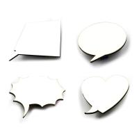 Magnete in legno con clip (confezione da 5) per sublimazione