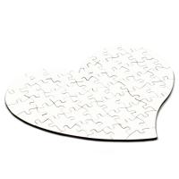 Puzzle cuore in legno 55 pezzi (24,5x20 cm) | Personalizzabile