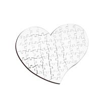 55 pieces heart wood puzzles for sublimation