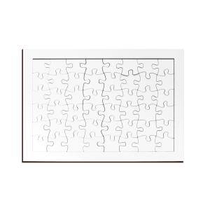 48 pieces wood puzzles with frame ( 20 x 28,5 cm) for sublimation