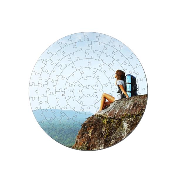 Puzzle circular de cartón para sublimación