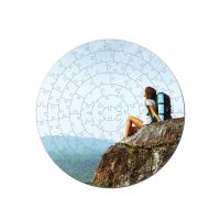 Puzzle circular de cartón para sublimación