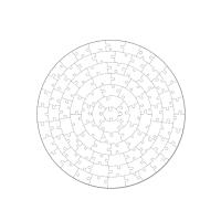 Puzzles circulares de 200 piezas Alta Calidad (34 cm)