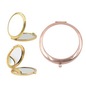 Miroir de maquillage ronde pour sublimation