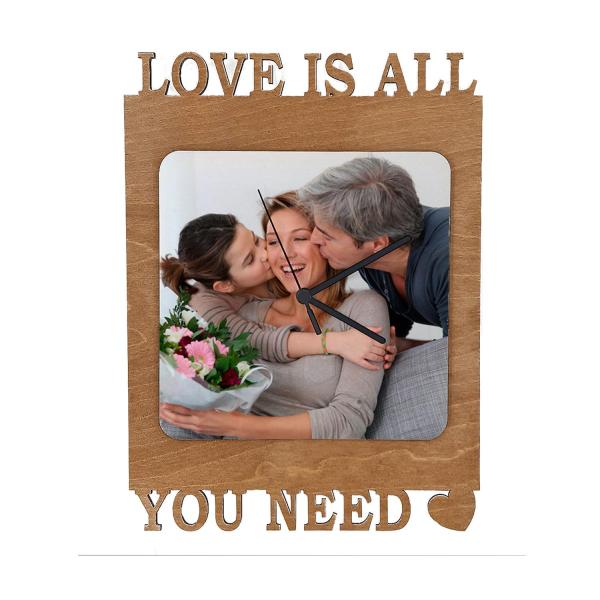 Relojes love de madera para sublimación