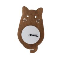 Orologio in legno a forma di gatto | Stampa personalizzata