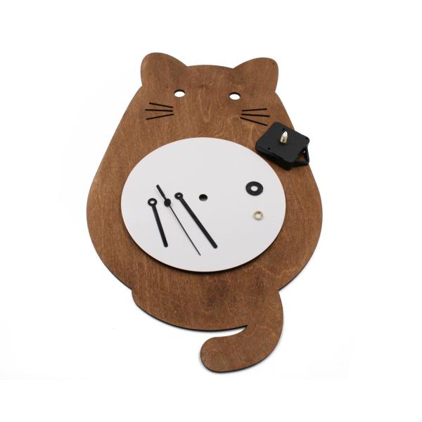 Relojes gato de madera para sublimación