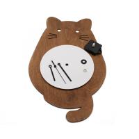 Orologio in legno a forma di gatto | Stampa personalizzata