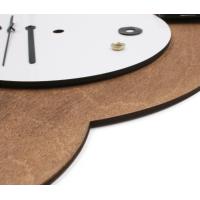 Orologio in legno a forma di gatto | Stampa personalizzata