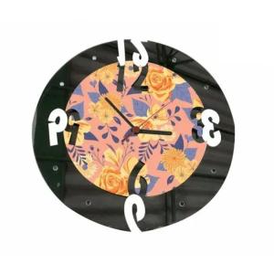 Relojes redondos de madera con espejo 2