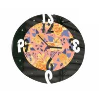 Wooden round watches with mirror for sublimation