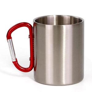 Taza de acero con asa de mosquetón 10 oz
