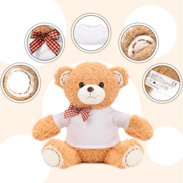 Teddy bear with t-shirt 18 cm