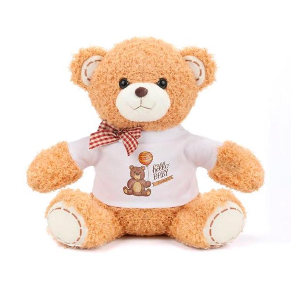 Ours en peluche avec t-shirt 18 cm