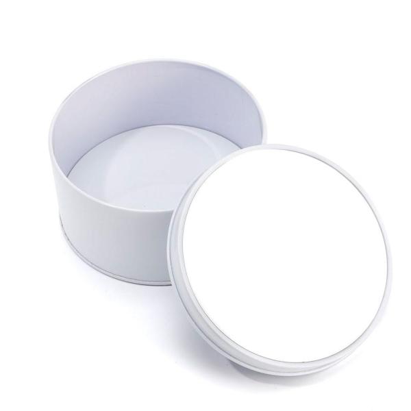 Boîte blanc rondes