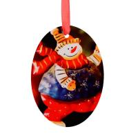 Christmas oval ornaments HPP (2 sides)