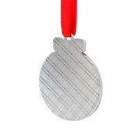 Adornos circulares de navidad metalicos (2 caras)