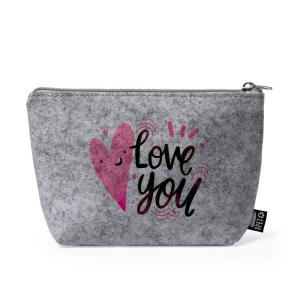 Recycled felt makeup bag 2
