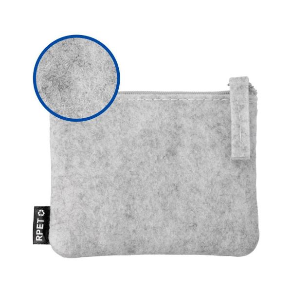 Monedero de fieltro reciclado