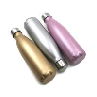 Botellas de agua térmicas de acero inoxidable  efecto purpurina 500 ml