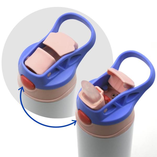 Botella de acero inoxidable para niños con tapa