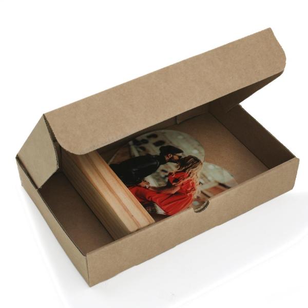 Portafoto in Acrilico + base legno (cuore)