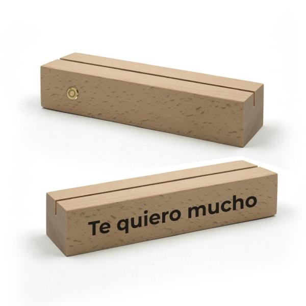 Base madera con led multicolor para paneles y metacrilato