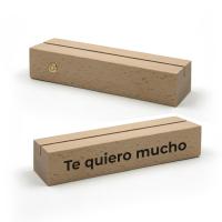 Base madera con led multicolor para paneles y metacrilato