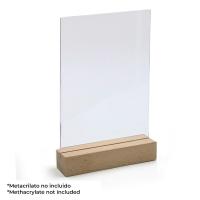 Base madera con led multicolor para paneles y metacrilato